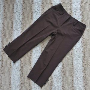 Dress Barn Cropped Brown Dress Pants Sz 6